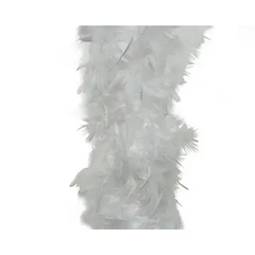 Boa veer d15l184h13 cm wit kerst Decoris