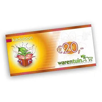 Warentuin Cadeaubon Kadobon leuk om te geven! 20 euro