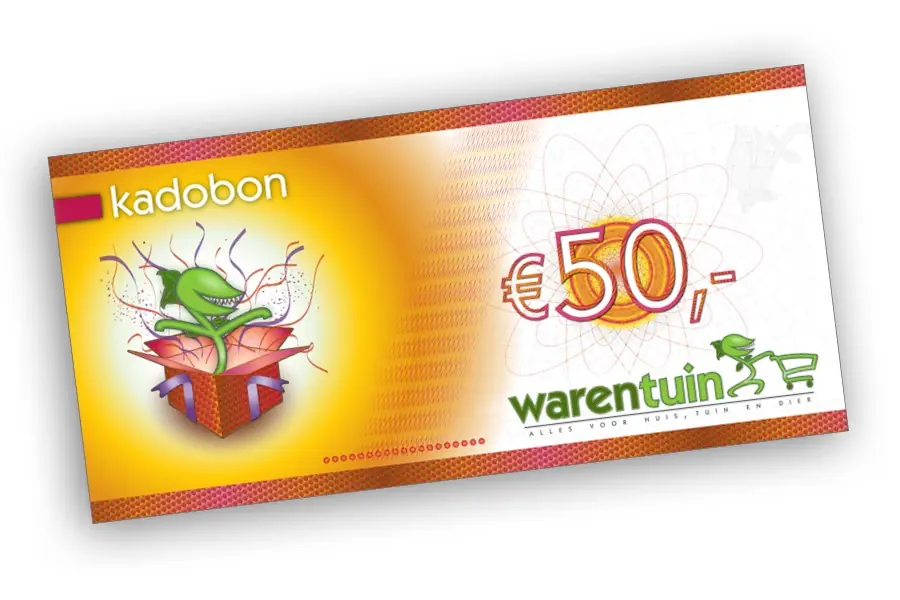 Warentuin Cadeaubon Kadobon leuk om te geven! 50 euro