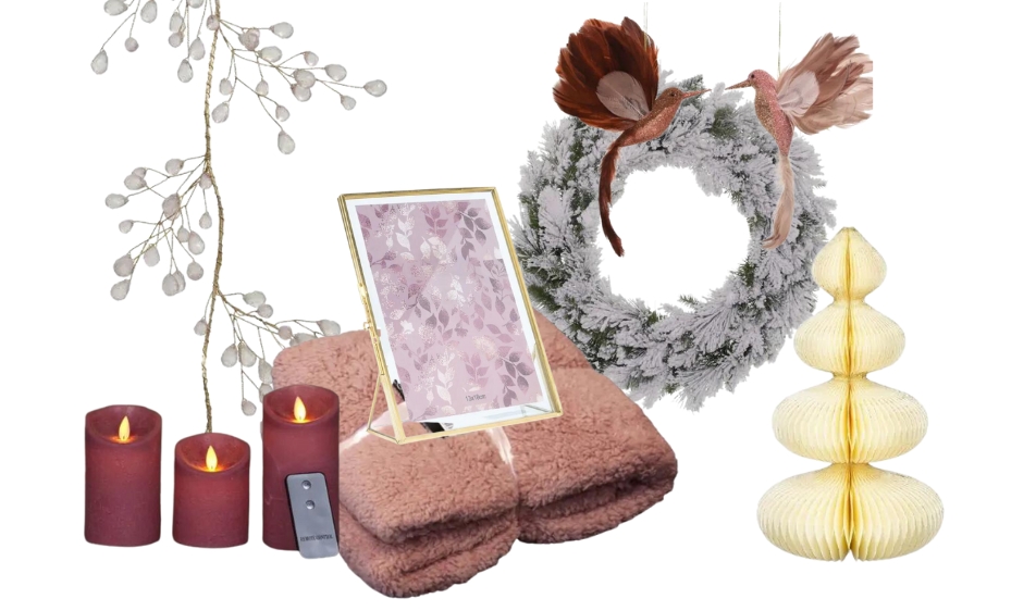 romantische kersttrend collage
